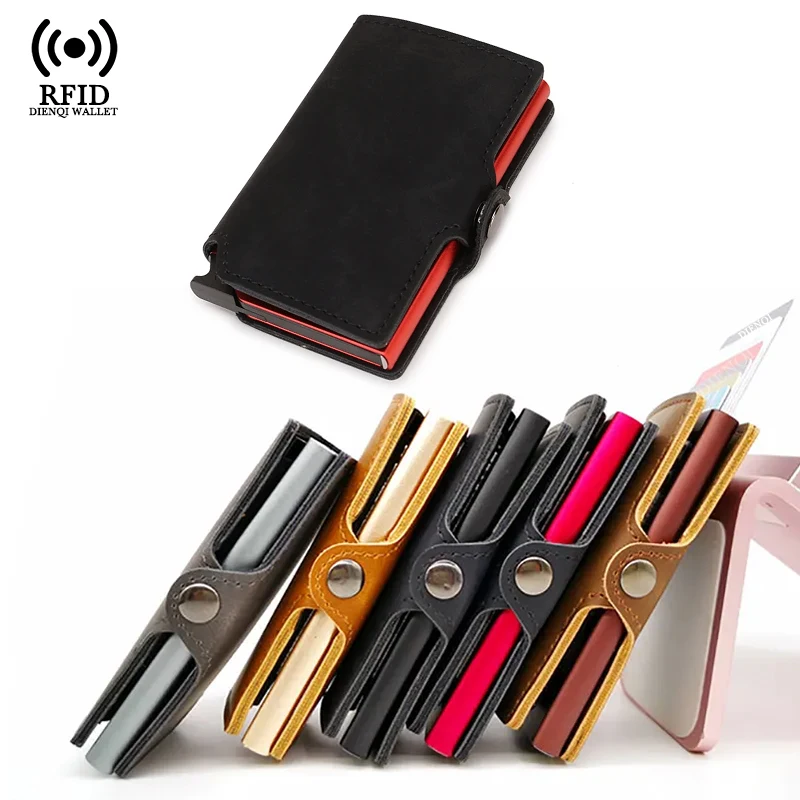 Card Top Loader - سليم حامل بطاقة الأعمال الرجال المحفظة