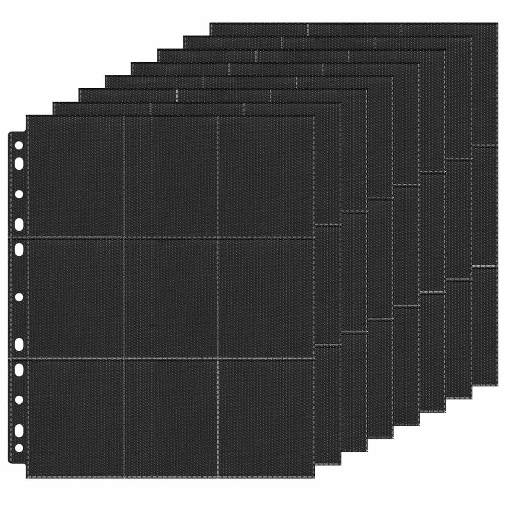 Trading Card Binder - 10 قطع، صفحات لاصقة لألبوم بطاقات