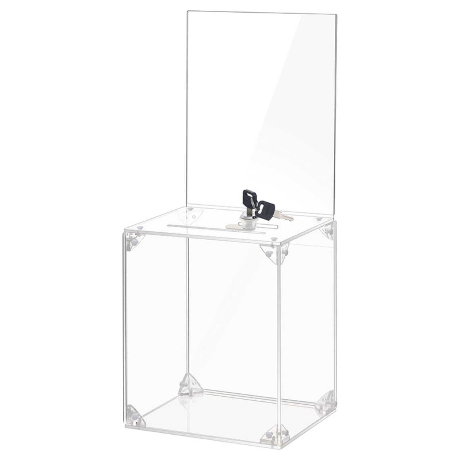 صندوق تبرعات أكريليك مع قفل وف - مراجعة Display Case Acrylic وسعره