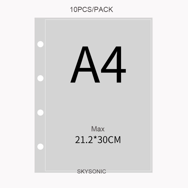 SKYSONIC 10 قطعة/المجموعة A4 B - مراجعة Card Penny Sleeve وسعره